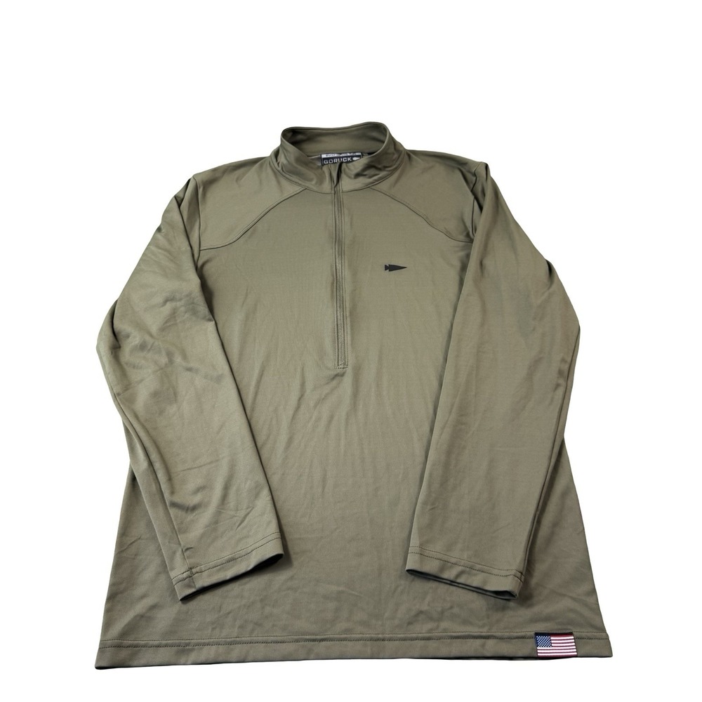 GORUCK Green American Training Half Zip Performance Mens Pullover Size Medium